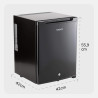 AREBOS Mini Réfrigérateur 40L | Mini Bar Silencieux ≤27 dB | Réfrigérateur Compact Verrouillable avec LED & Température Réglable