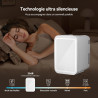 YU YUSING Mini Frigo de Chambre 4L avec Miroir LED, Luminosité Réglable, 6 Canettes, Petit Frigo Cosmétique, Réfrigérateur Porta
