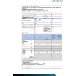 Cecotec Mini Frigo Rétro de 110 L Bolero CoolMarket TT Origin 110 Bleu E. Mini Réfrigérateur, Classe E, ICEBOX, LED Intérieur, P
