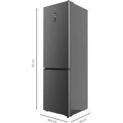 Cecotec Réfrigérateur Combi 456L Total No Frost Bolero CoolMarket Combi 456 Dark E. Hauteur 201cm et 59,5cm Largeur, MAX INSIDE 