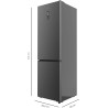 Cecotec Réfrigérateur Combi 456L Total No Frost Bolero CoolMarket Combi 456 Dark E. Hauteur 201cm et 59,5cm Largeur, MAX INSIDE 