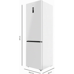 Cecotec réfrigérateur combi 456l total no frost bolero coolmarket combi 456 blanc e. hauteur 201cm et 59,5cm largeur, max inside