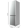 Cecotec Réfrigérateur Combi 456L Total No Frost Bolero CoolMarket Combi 456 Inox C. Hauteur 201cm et 59,5cm Largeur, MAX INSIDE 