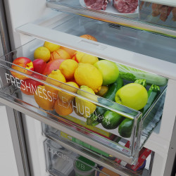 Cecotec Réfrigérateur Combi 456L Total No Frost Bolero CoolMarket Combi 456 Inox C. Hauteur 201cm et 59,5cm Largeur, MAX INSIDE 