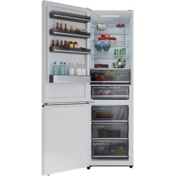 Cecotec réfrigérateur combi 456l total no frost bolero coolmarket combi 456 blanc glass c, hauteur 201 cm et 59,5 cm largeur, ma