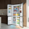 Cecotec réfrigérateur 4 portes semi-intégrable bolero coolmarket 4d 456 sbi noir glass d, capacité extra inside 456l, 190 cm de 