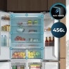 Cecotec réfrigérateur 4 portes semi-intégrable bolero coolmarket 4d 456 sbi noir glass d, capacité extra inside 456l, 190 cm de 