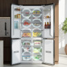 Cecotec réfrigérateur 4 portes semi-intégrable bolero coolmarket 4d 456 sbi noir glass d, capacité extra inside 456l, 190 cm de 