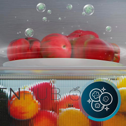 Cecotec réfrigérateur semi-intégrable avec porte en verre bolero coolmarket f2d 458 sbi noir glass d, 458l, 190 cm de hauteur, 8