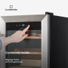 Klarstein El Presidente Cave à Cigares - Humidor Thermoélectrique avec Porte Vitrée, Clayettes en Bois de Cèdre, Hygromètre, Écl