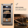 Klarstein El Presidente Cave à Cigares - Humidor Thermoélectrique avec Porte Vitrée, Clayettes en Bois de Cèdre, Hygromètre, Écl