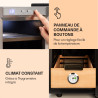 Klarstein El Presidente Cave à Cigares - Humidor Thermoélectrique avec Porte Vitrée, Clayettes en Bois de Cèdre, Hygromètre, Écl