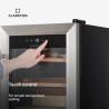 Klarstein El Presidente Cave à Cigares - Humidor Thermoélectrique avec Porte Vitrée, Clayettes en Bois de Cèdre, Hygromètre, Écl