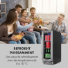 KLARSTEIN Beerlager 56 Réfrigérateur à Boissons, 56 L, 20 Bouteilles, Encastrable, 82 cm de Hauteur, Porte Vitrée à Cadre Inox, 