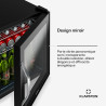 KLARSTEIN Réfrigérateur Pour Boisson 47L - Porte Verre Miroir, LED, 0-13°C, 2 Étagères Amovibles, Température Réglable, Mini Fri