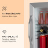 Klarstein Beersafe Réfrigérateur à Boissons 33 L – Mini Frigo avec Porte Vitrée, Argent | Éclairage LED, étagères métalliques am