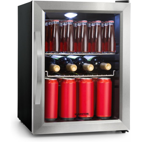 Klarstein Beersafe M Mini Frigo de Chambre pour Boissons, Petit Frigo Silencieux, Mini Bar Intérieur, Petit Refrigérateur Campin
