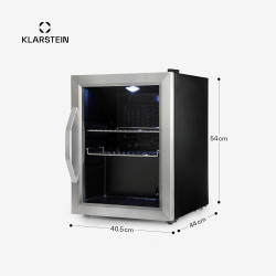 Klarstein Beersafe M Mini Frigo de Chambre pour Boissons, Petit Frigo Silencieux, Mini Bar Intérieur, Petit Refrigérateur Campin