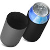 kwmobile 2X Rafraîchisseur de canette Compatible avec 500ml Can - Lot de refroidisseurs canettes Soda bières - Noir-Gris