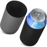 kwmobile 2X Rafraîchisseur de canette Compatible avec 500ml Can - Lot de refroidisseurs canettes Soda bières - Noir-Gris