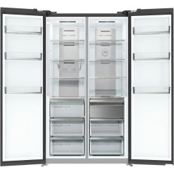 Cecotec réfrigérateur américain no frost bolero coolmarket sbs 623 noir glass e, super capacité 623 l, 183 cm de hauteur, 103,6 