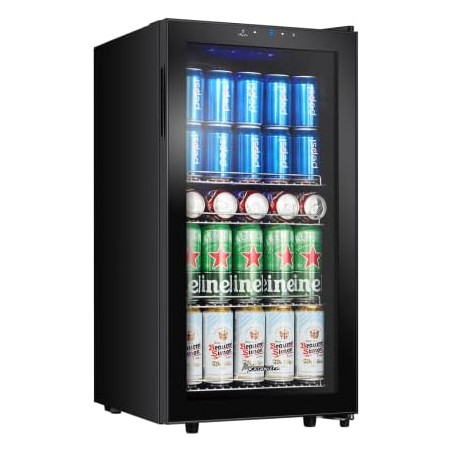Kalamera Réfrigérateur à boissons KRC-86GE avec panneau de commande tactile, zone de refroidissement 3-18°C, réfrigérateur à bou