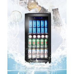 Kalamera Réfrigérateur à boissons KRC-86GE avec panneau de commande tactile, zone de refroidissement 3-18°C, réfrigérateur à bou