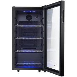 Kalamera Réfrigérateur à boissons KRC-86GE avec panneau de commande tactile, zone de refroidissement 3-18°C, réfrigérateur à bou