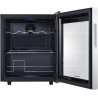 Kalamera KRC-40GE Mini réfrigérateur avec panneau de commande tactile, zone de refroidissement 5-18 °C, porte en verre en acier 