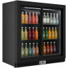 Générique Arrière Bar Réfrigéré 2 Portes Coulissantes Vitrées 900 mm - 192 L - Froid Ventilé - R290