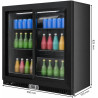 Générique Arrière Bar Réfrigéré 2 Portes Coulissantes Vitrées 900 mm - 192 L - Froid Ventilé - R290