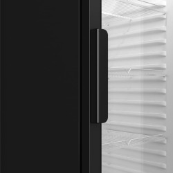 Armoire à Boissons Réfrigérée 350 Litres Noire et Blanche – 1 Porte Vitrée
