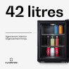 Klarstein Petit Frigo de Chambre de 42L pour Snacks et Boissons, Top Silencieux, Mini Bar, Camping, Cosmetique, Refrigerateur av