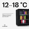 Klarstein Petit Frigo de Chambre de 42L pour Snacks et Boissons, Top Silencieux, Mini Bar, Camping, Cosmetique, Refrigerateur av