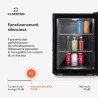Klarstein Petit Frigo de Chambre de 42L pour Snacks et Boissons, Top Silencieux, Mini Bar, Camping, Cosmetique, Refrigerateur av