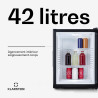 Klarstein Mini Frigo de Chambre de 42L pour Snacks et Boissons, Top Silencieux, Petit Bar, Camping, Cosmetique, Refrigerateur av