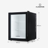 Klarstein Mini Frigo de Chambre de 42L pour Snacks et Boissons, Top Silencieux, Petit Bar, Camping, Cosmetique, Refrigerateur av