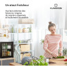 KLARSTEIN Brooklyn Mini Frigo de Chambre, Mini Bar, Refrigerateur Aliments, Boissons, Porte en Verre, Etagères Réglables, Petit 