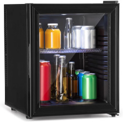 KLARSTEIN Mini Frigo de Chambre de 30L pour Snacks et Boissons, Petit Frigo Top Silencieux, Mini Bar, Petit Réfrigérateur Campin