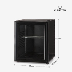 KLARSTEIN Mini Frigo de Chambre de 30L pour Snacks et Boissons, Petit Frigo Top Silencieux, Mini Bar, Petit Réfrigérateur Campin