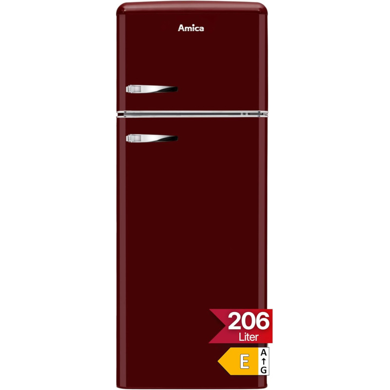 Amica KGC 15631 R réfrigérateur-congélateur Autoportante 208 L E Bordeaux