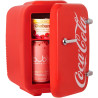 Cooluli Réfrigérateur Compact 4 litres Rouge Distributeur d'eau