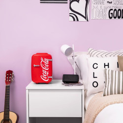 Cooluli Réfrigérateur Compact 4 litres Rouge Distributeur d'eau