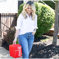 Cooluli Réfrigérateur Compact 4 litres Rouge Distributeur d'eau