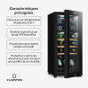 Klarstein caves à vin 18 bouteilles en pose libre - range-bouteille avec 2 zones de refroidissement, compresseur économique - po