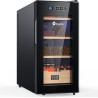 KingChii Cave à cigares électrique de 26 L avec système de contrôle de la température, armoire à cigares avec étagères en bois d
