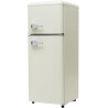 Merax Réfrigérateur à deux portes 92 litres - Congélateur 28 l - 105,5 cm de hauteur - LED - Étagères en verre réglables - 116 k