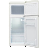 Merax Réfrigérateur à deux portes 92 litres - Congélateur 28 l - 105,5 cm de hauteur - LED - Étagères en verre réglables - 116 k
