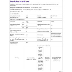 Merax Réfrigérateur à deux portes 92 litres - Congélateur 28 l - 105,5 cm de hauteur - LED - Étagères en verre réglables - 116 k