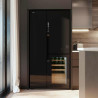 Cecotec réfrigérateur 3 portes bolero coolmarket tdw 548 noir glass e, classe e, 548l, design t door, compresseur inverter plus,